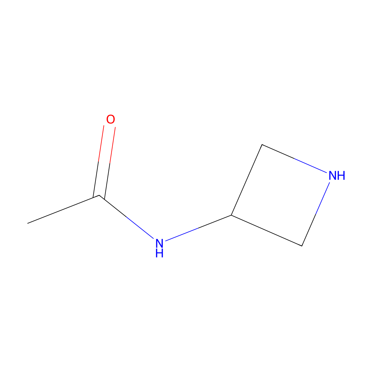 N-(azetidin-3-yl)acetamide molecular structure, CAS 102065-88-3