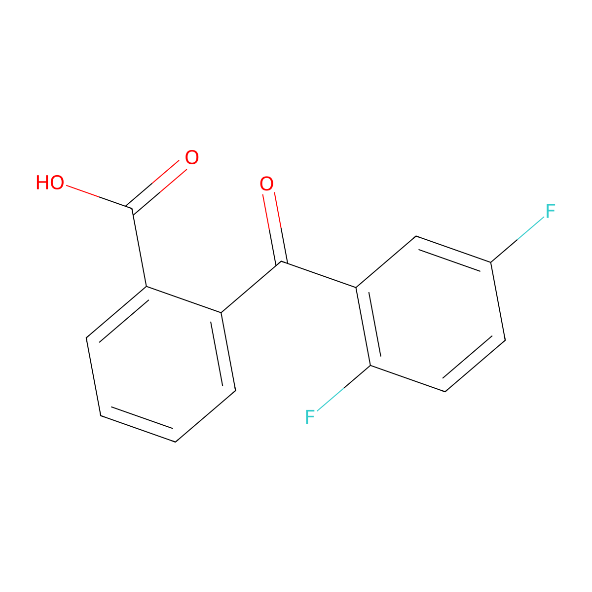 2-(2,5-Difluorobenzoyl)benzoic acid molecular structure, CAS 102070-02-0