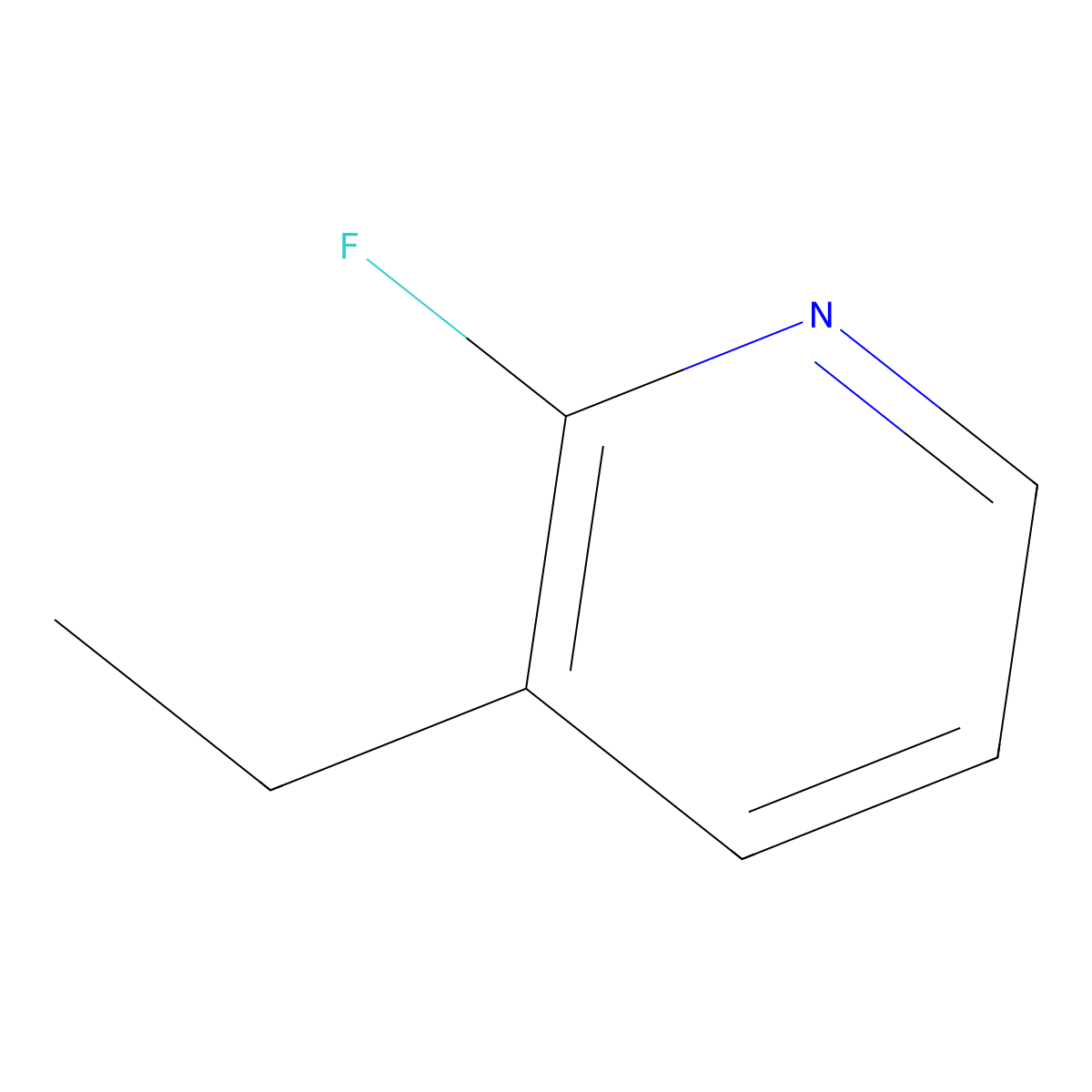 3-Ethyl-2-fluoropyridine molecular structure, CAS 1020718-14-2