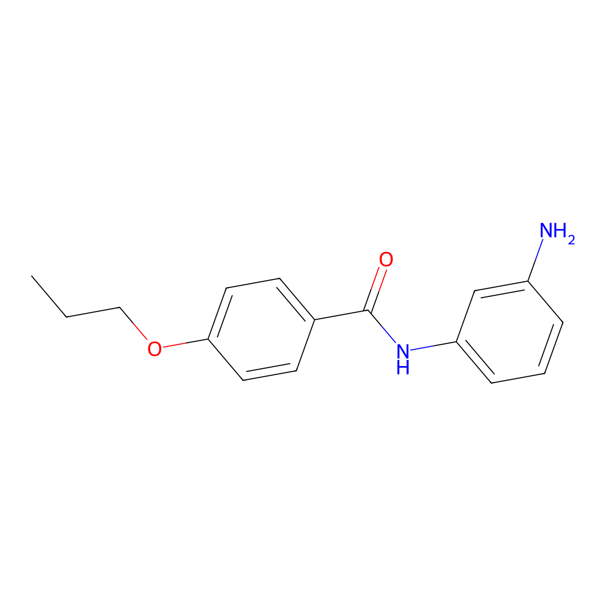 N-(3-Aminophenyl)-4-propoxybenzamide molecular structure, CAS 1020722-43-3