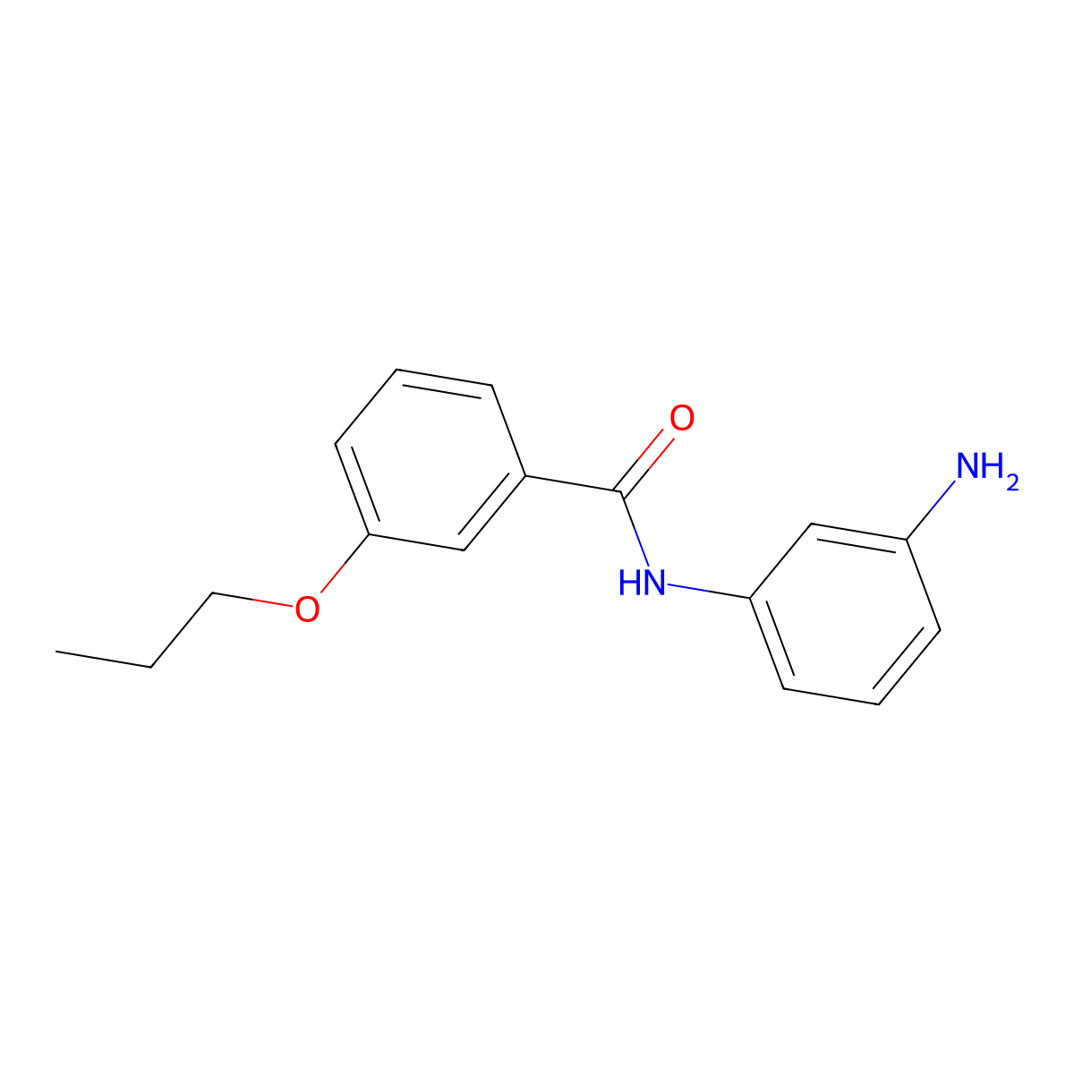 N-(3-Aminophenyl)-3-propoxybenzamide molecular structure, CAS 1020722-71-7