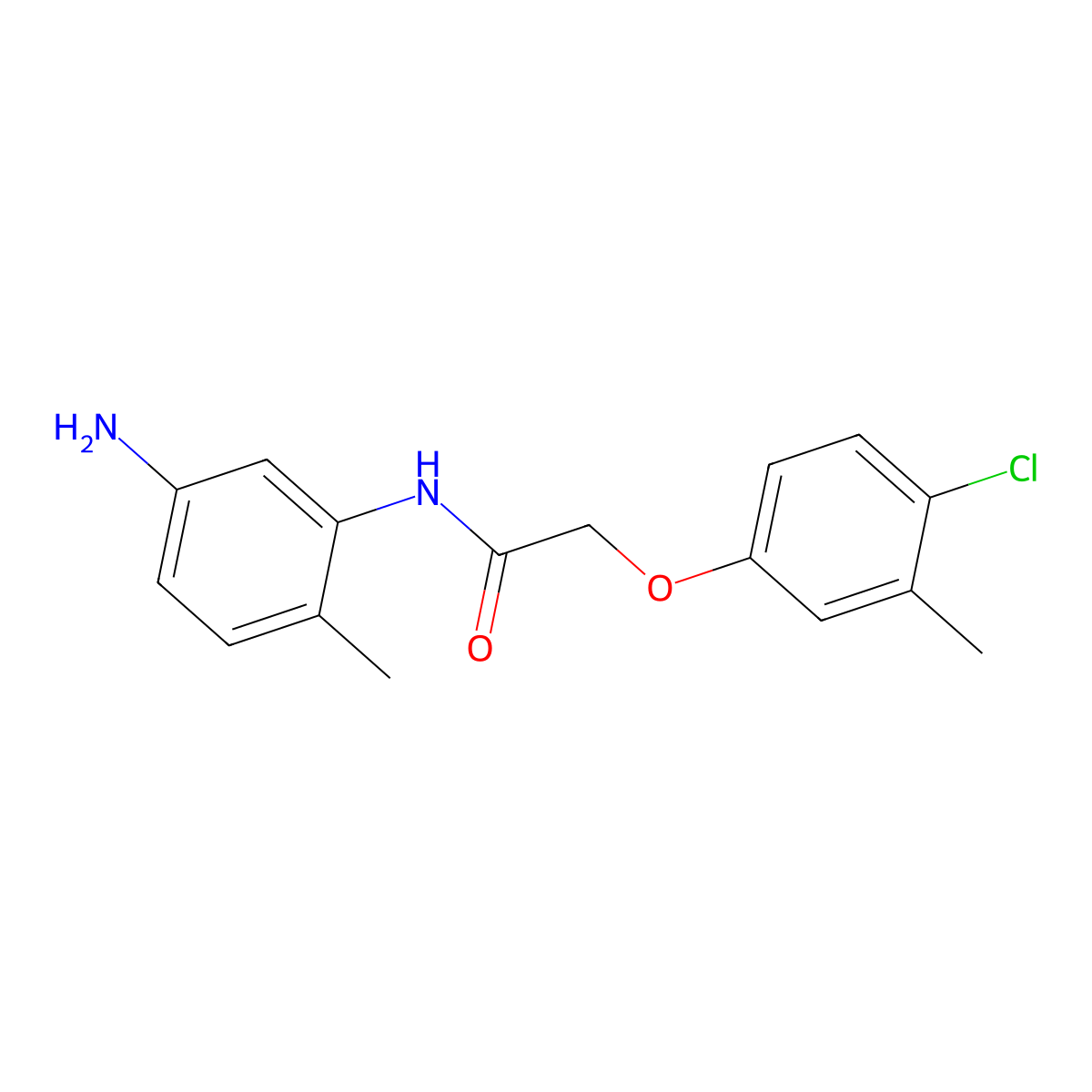 N-(5-Amino-2-methylphenyl)-2-(4-chloro-3-methylphenoxy)acetamide molecular structure, CAS 1020722-95-5