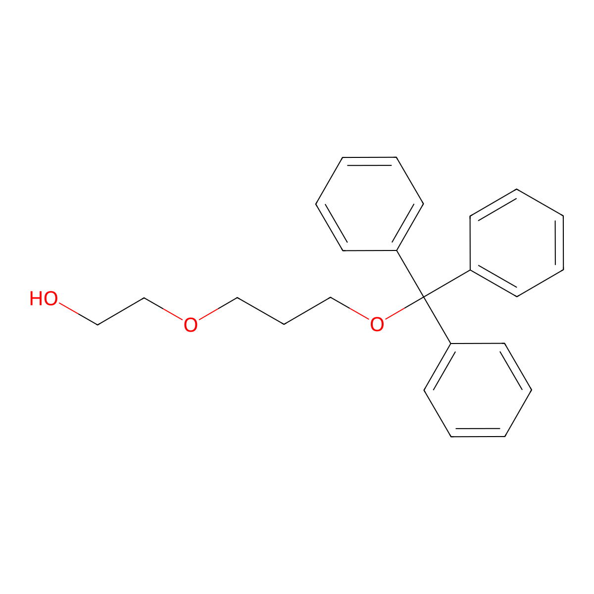 2-(3-Trityloxypropyloxy)-ethanol molecular structure, CAS 1020728-52-2