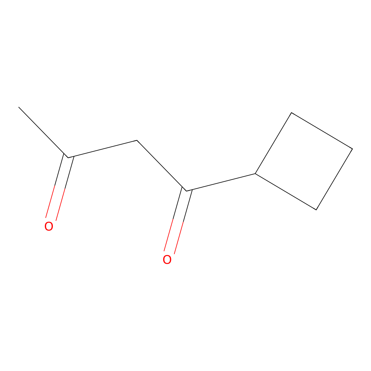 1-Cyclobutylbutane-1,3-dione molecular structure, CAS 1020732-20-0