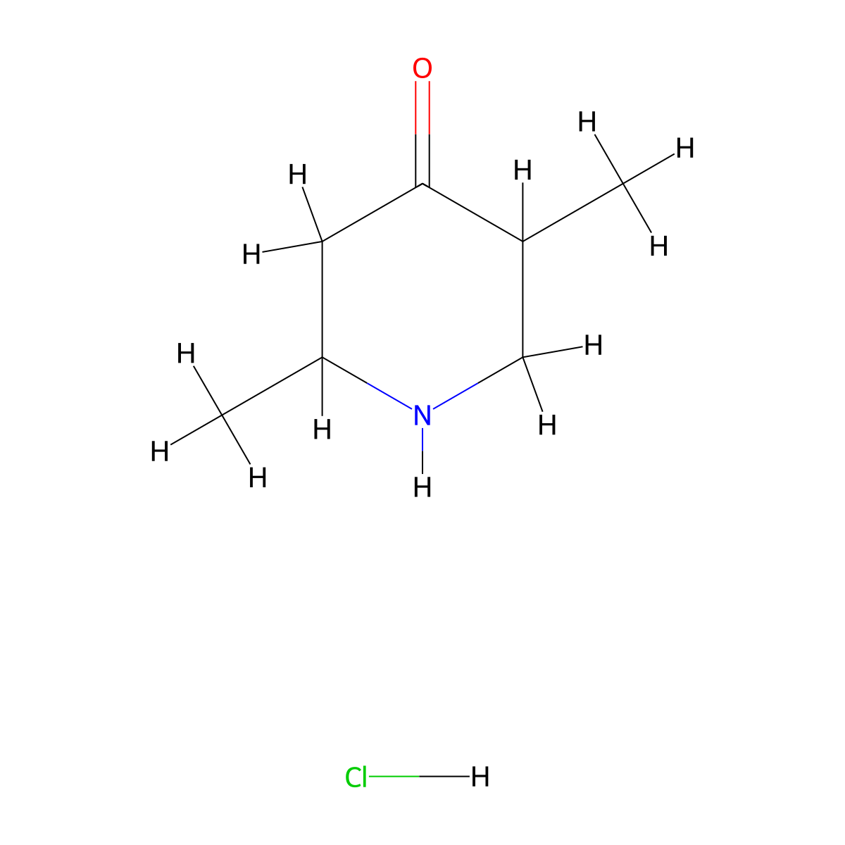 2,5-Dimethylpiperidin-4-one hydrochloride molecular structure, CAS 102074-04-4