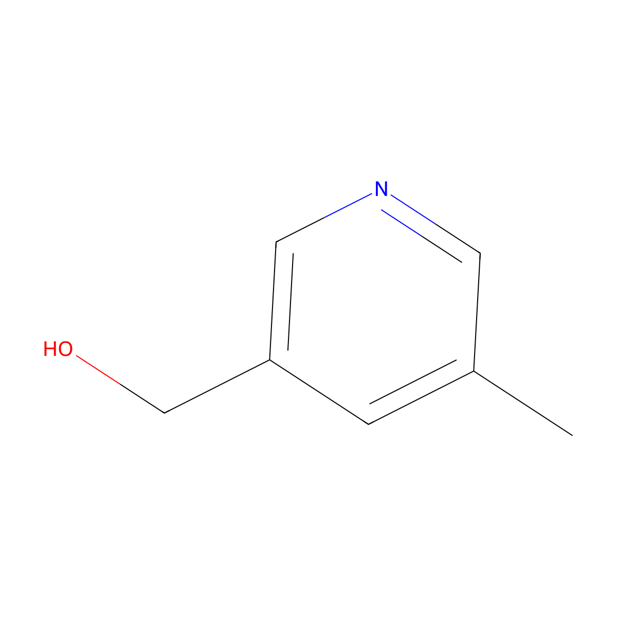 (5-Methylpyridin-3-yl)methanol molecular structure, CAS 102074-19-1
