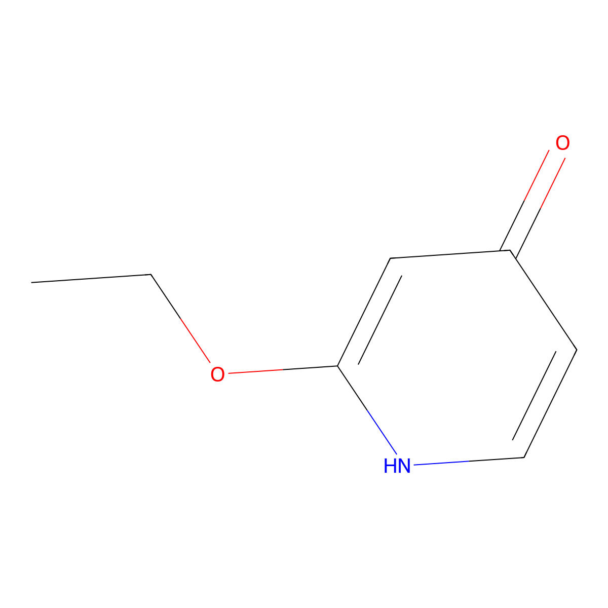 2-Ethoxypyridin-4(1H)-one molecular structure, CAS 102074-26-0