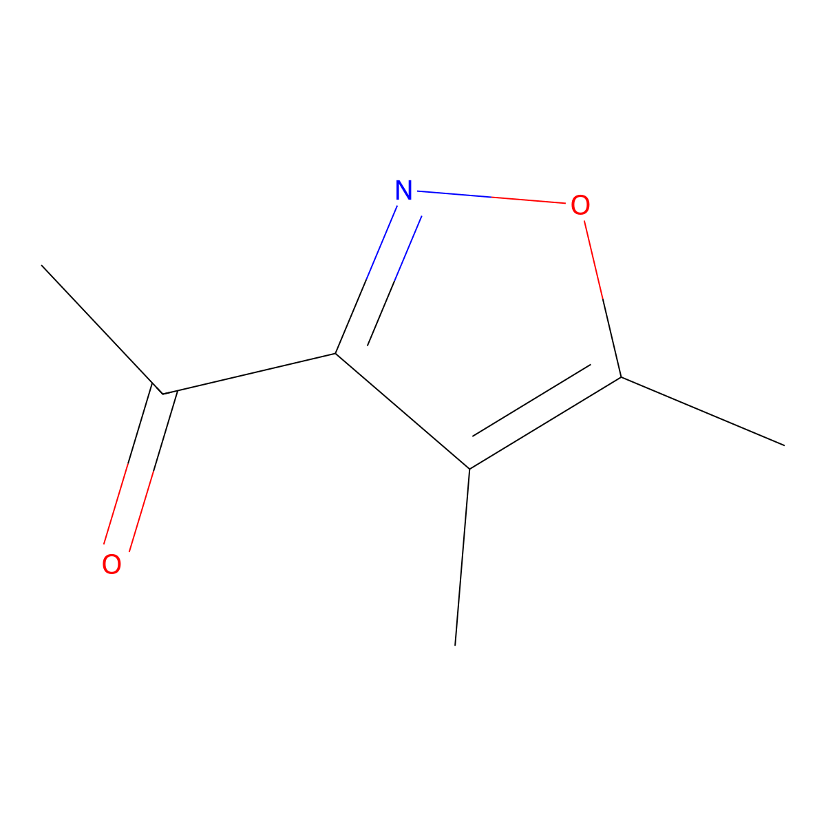 1-(4,5-Dimethylisoxazol-3-yl)ethanone molecular structure, CAS 102074-57-7