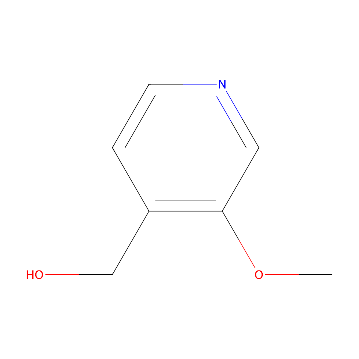 (3-Methoxypyridin-4-yl)methanol molecular structure, CAS 102074-60-2