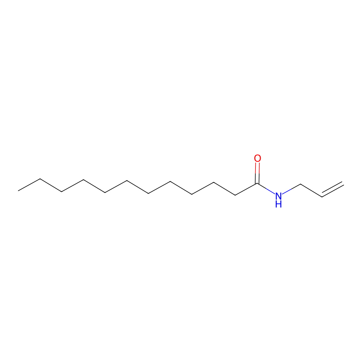 N-2-Propen-1-yldodecanamide molecular structure, CAS 102091-44-1
