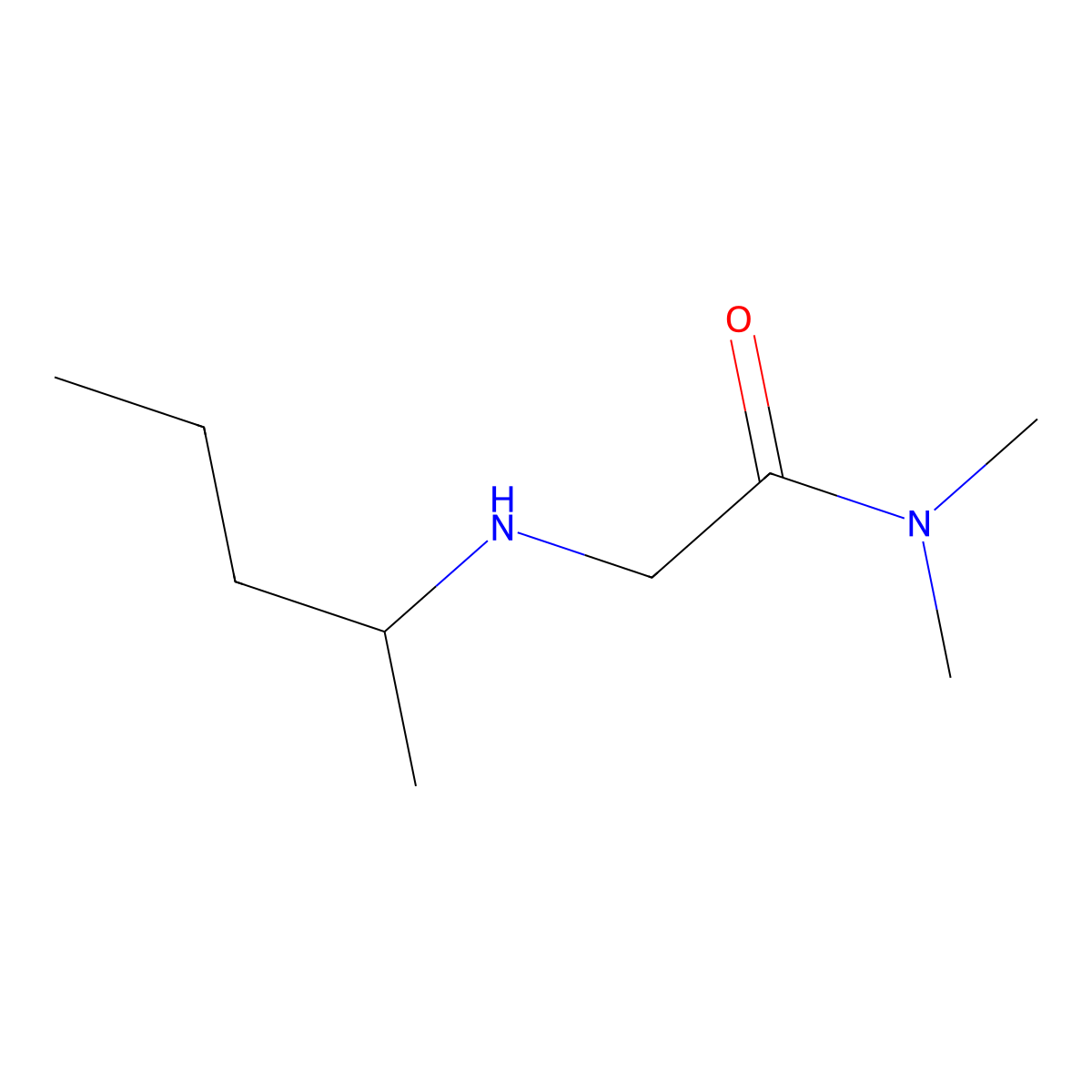 N,N-Dimethyl-2-[(pentan-2-yl)amino]acetamide molecular structure, CAS 1020917-81-0