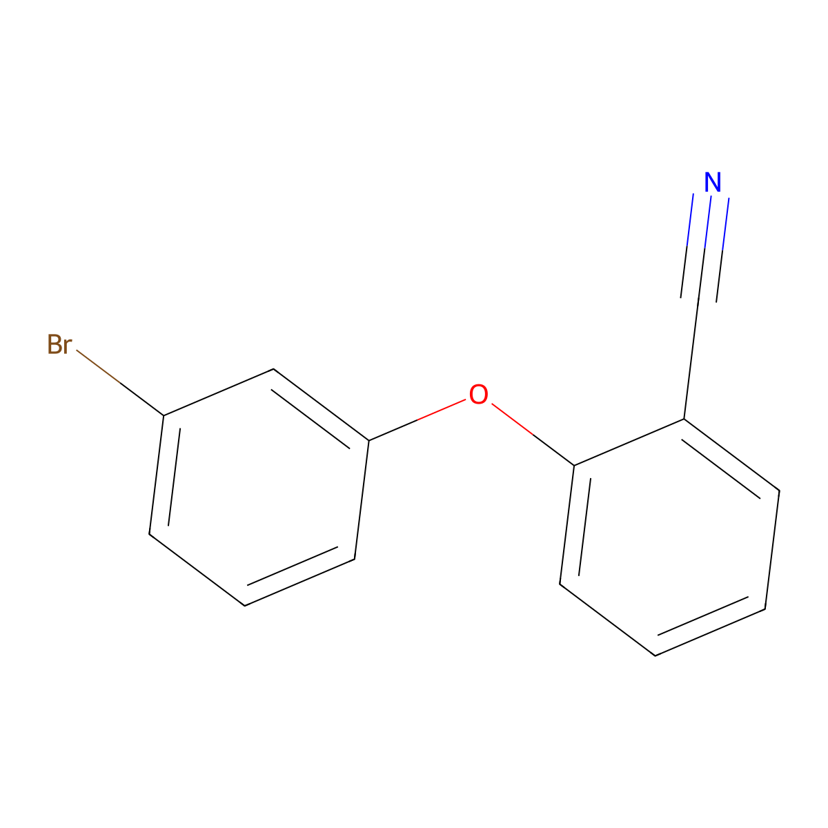 2-(3-Bromophenoxy)benzonitrile molecular structure, CAS 1020922-43-3