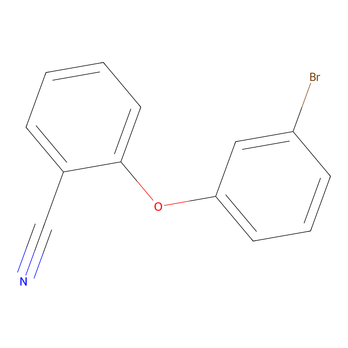 2-(3-Bromophenoxy)benzonitrile molecular structure, CAS 1020922-43-3