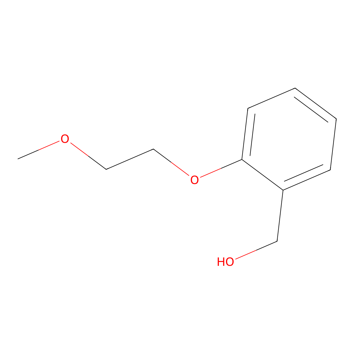 [2-(2-Methoxyethoxy)phenyl]methanol molecular structure, CAS 1020929-44-5
