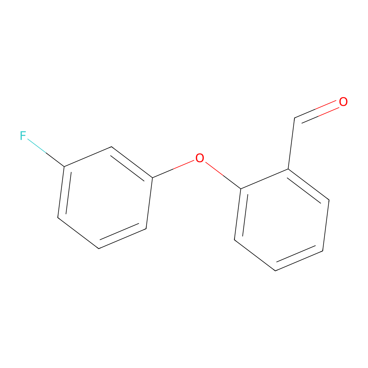 2-(3-Fluorophenoxy)benzaldehyde molecular structure, CAS 1020931-53-6