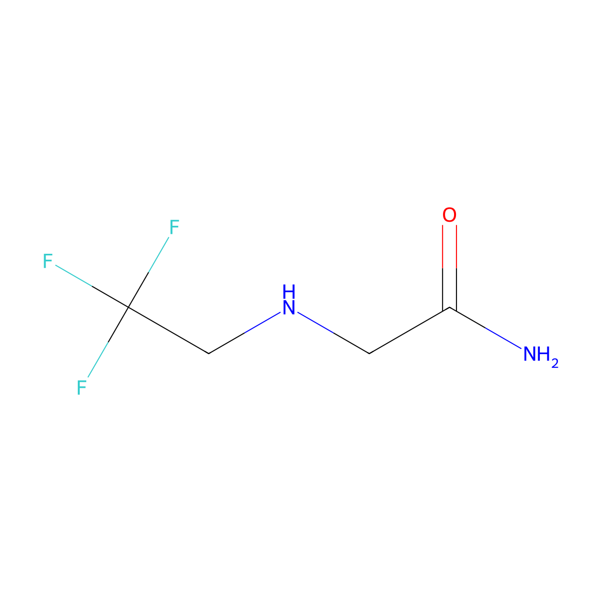 2-[(2,2,2-Trifluoroethyl)amino]acetamide molecular structure, CAS 1020932-79-9