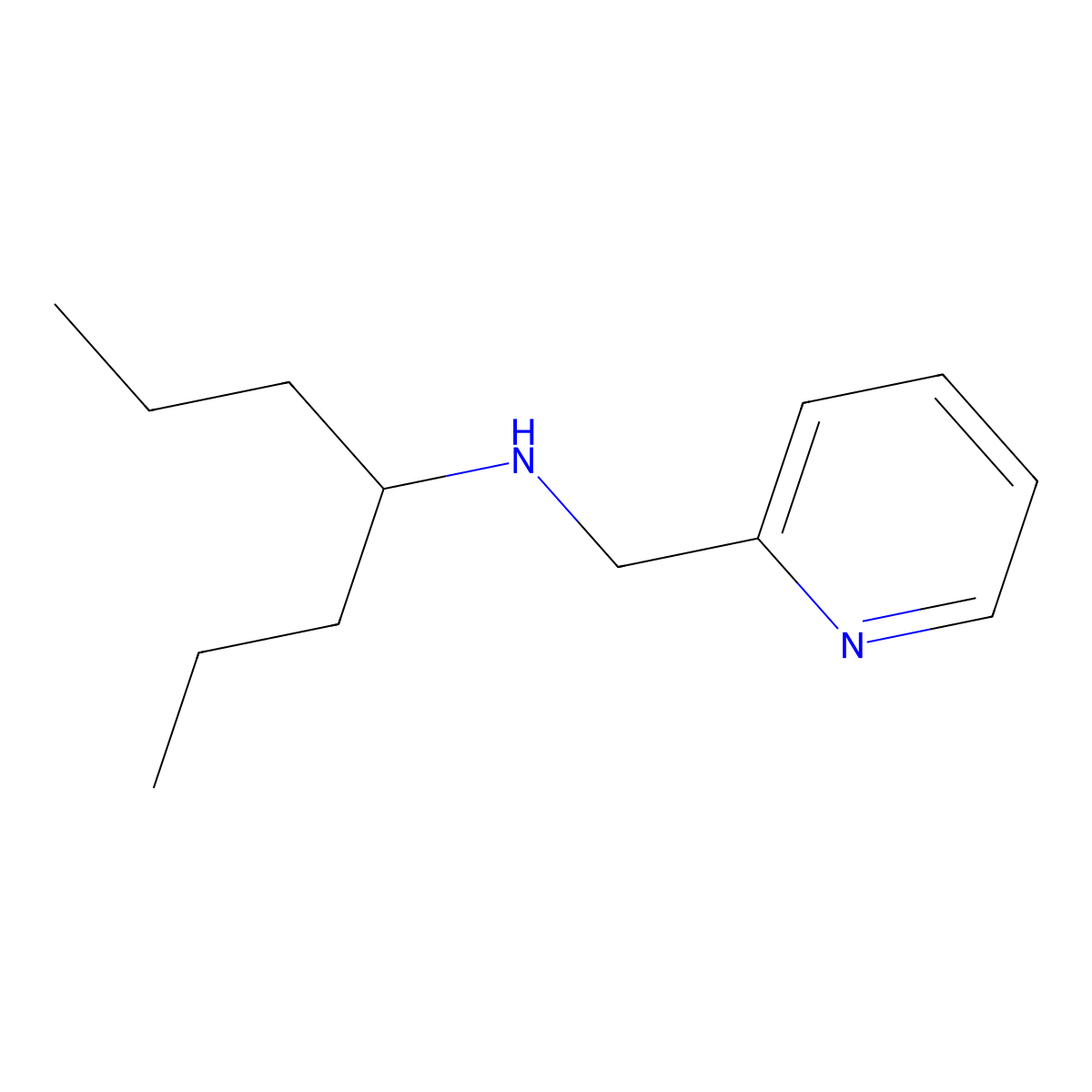 (Heptan-4-yl)[(pyridin-2-yl)methyl]amine molecular structure, CAS 1020933-18-9