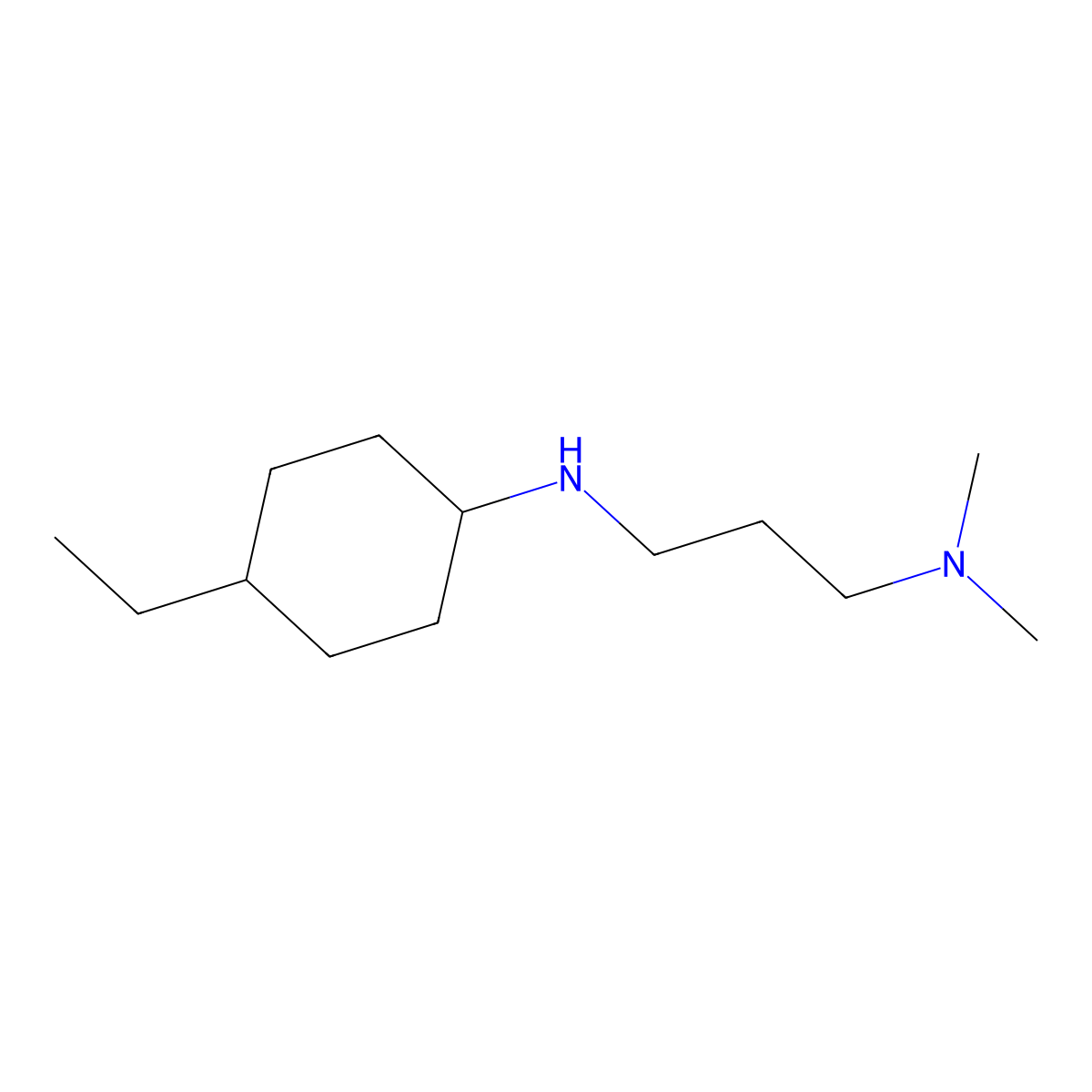 N-[3-(Dimethylamino)propyl]-4-ethylcyclohexan-1-amine molecular structure, CAS 1020934-06-8