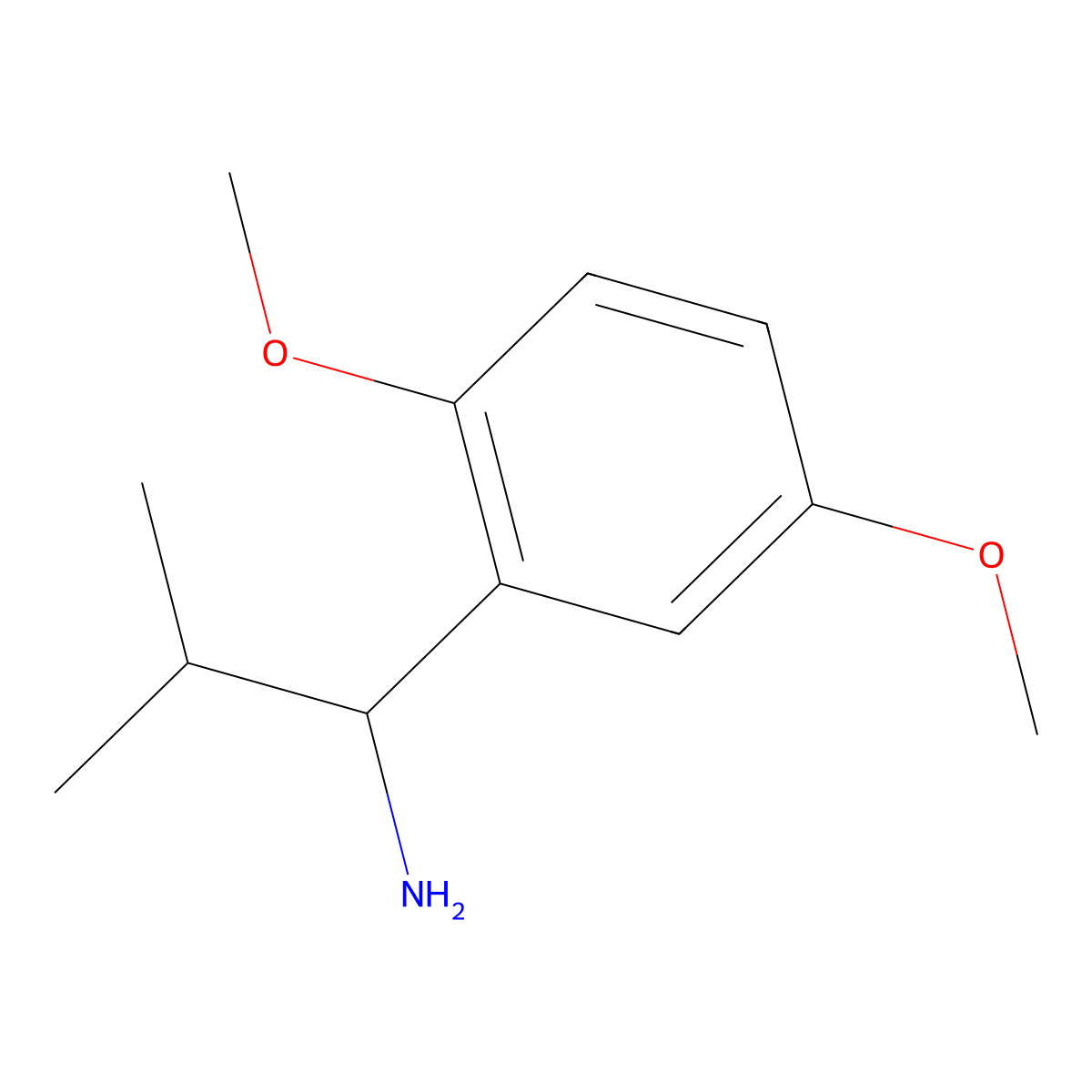 1-(2,5-Dimethoxyphenyl)-2-methylpropan-1-amine molecular structure, CAS 1020937-34-1