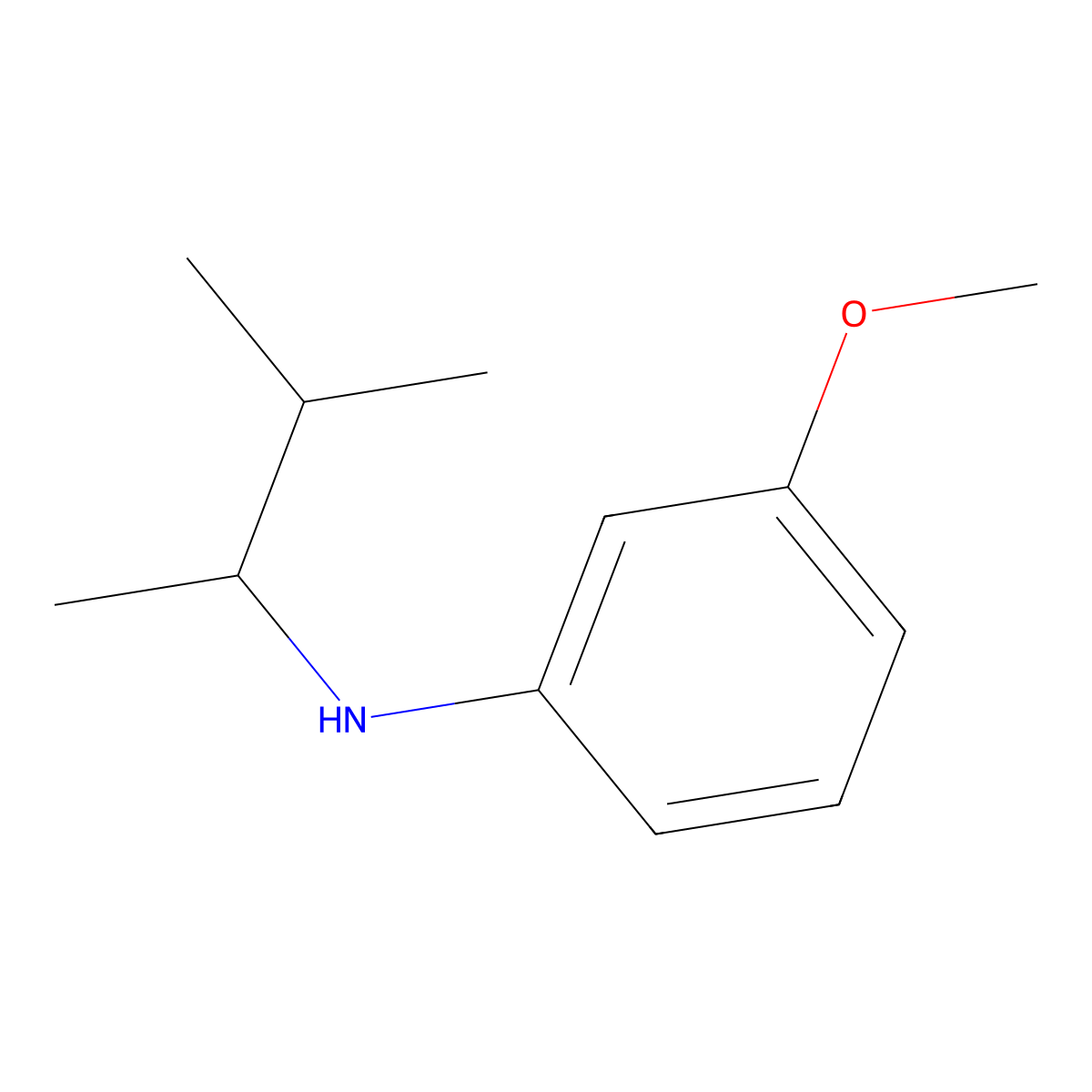 3-methoxy-N-(3-methylbutan-2-yl)aniline molecular structure, CAS 1020938-32-2