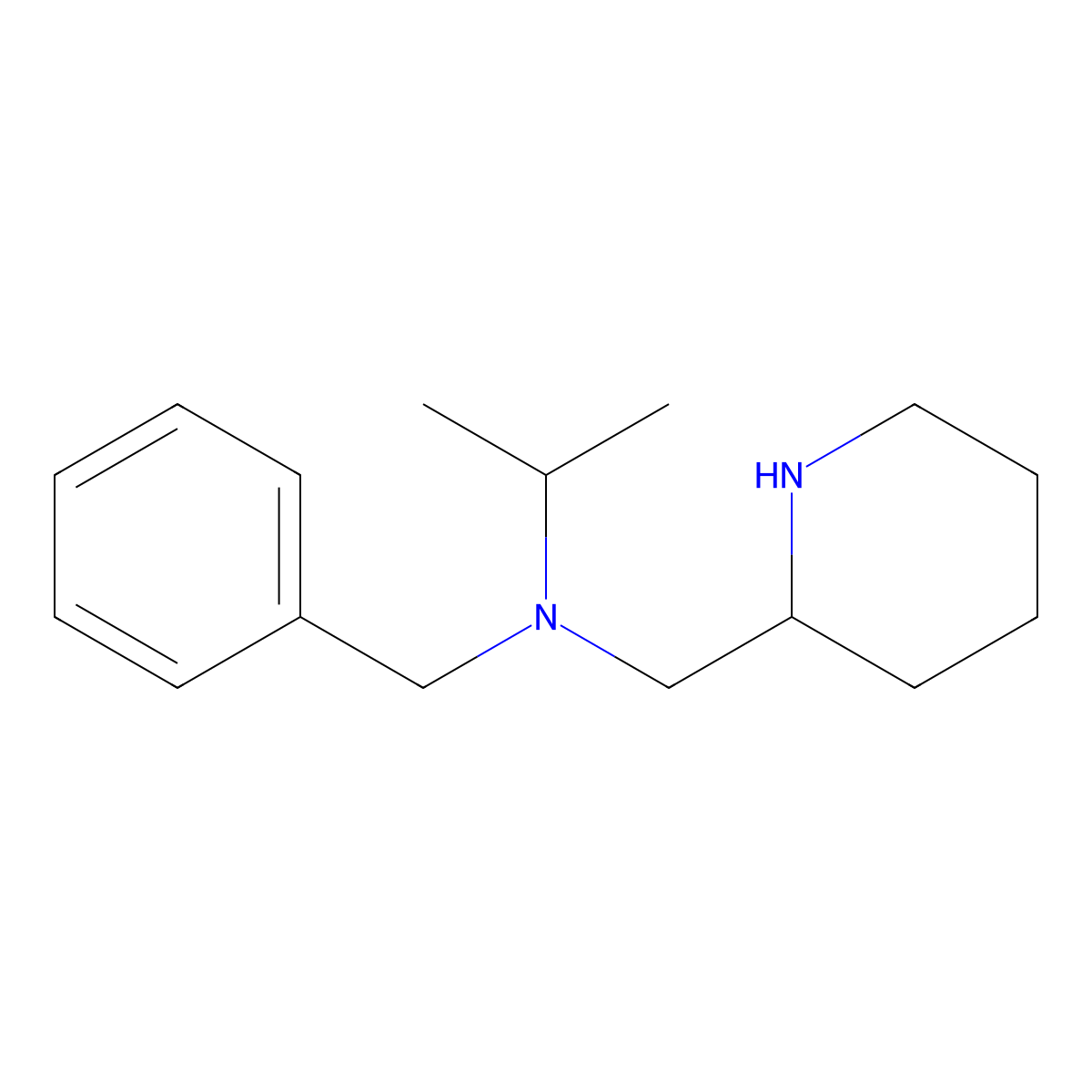 N-benzyl-N-(piperidin-2-ylmethyl)propan-2-amine molecular structure, CAS 1020940-81-1