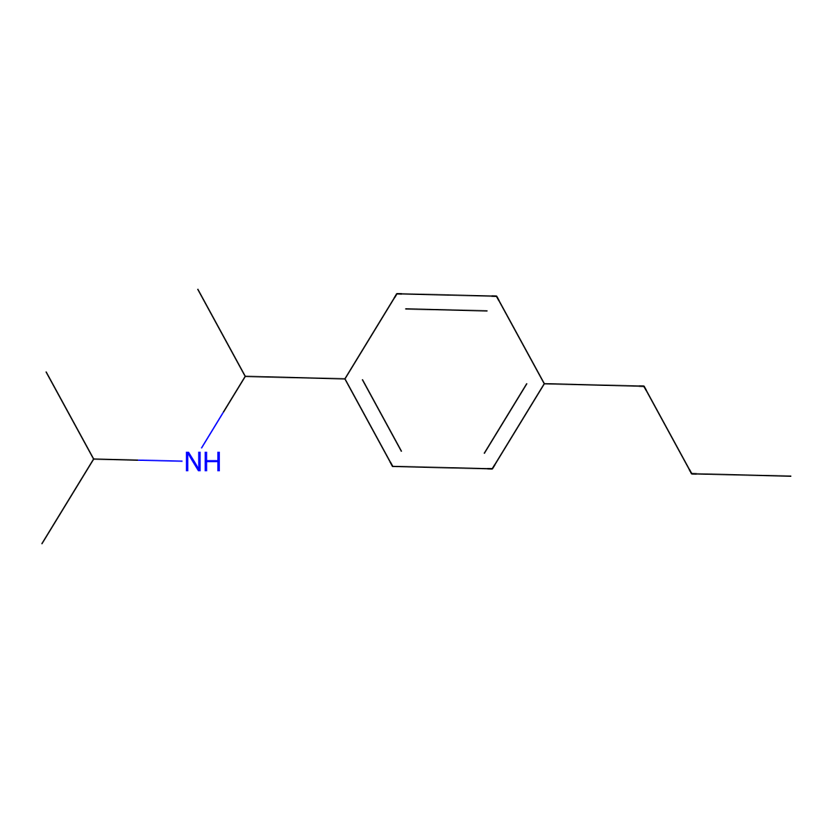 (Propan-2-yl)[1-(4-propylphenyl)ethyl]amine molecular structure, CAS 1020945-64-5