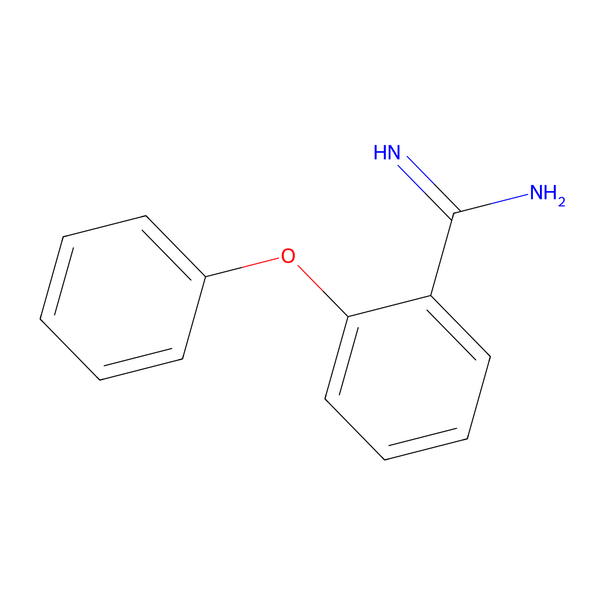 2-Phenoxybenzimidamide molecular structure, CAS 1020947-35-6