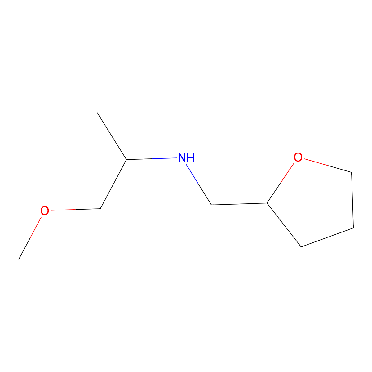 (1-Methoxypropan-2-yl)[(oxolan-2-yl)methyl]amine molecular structure, CAS 1020948-20-2