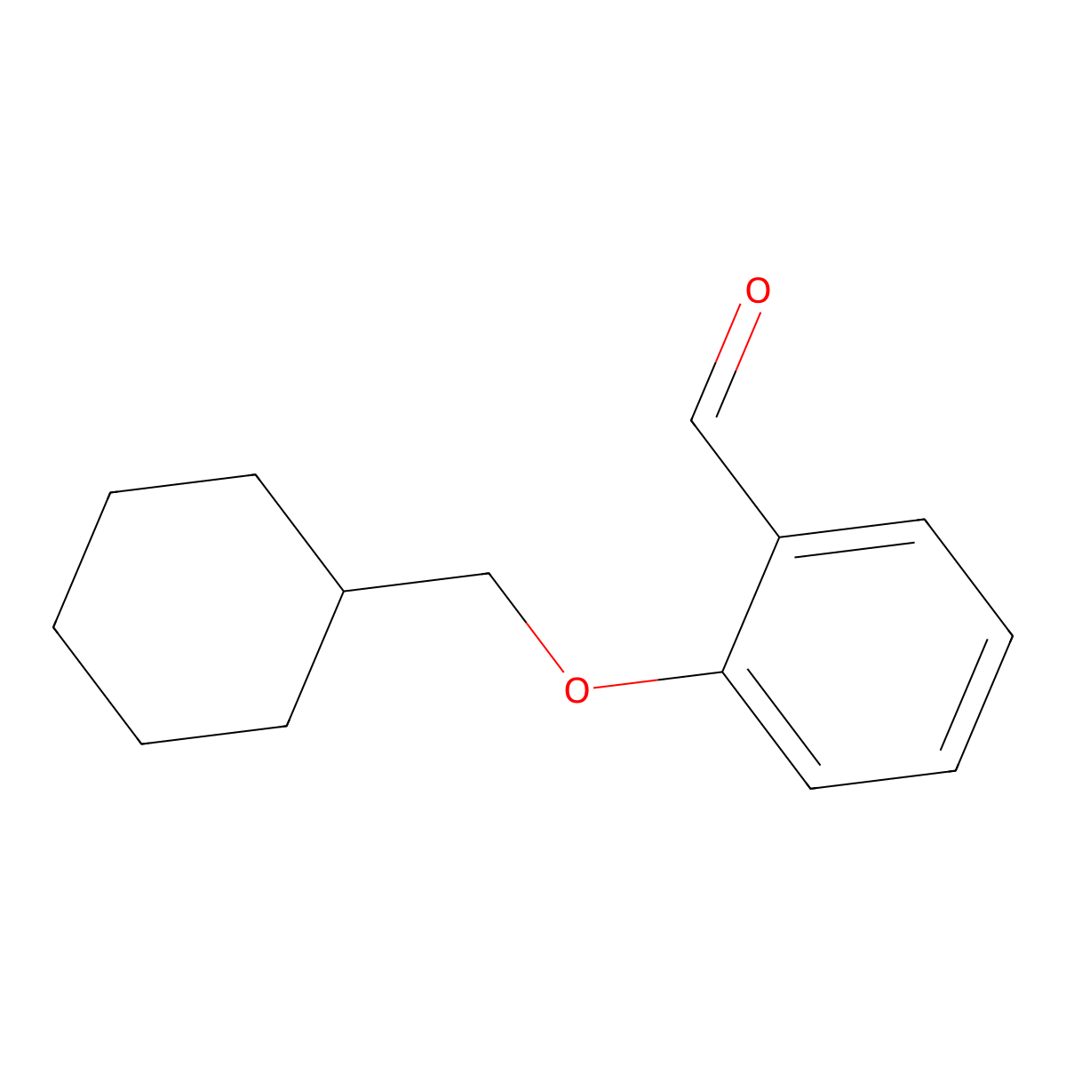 2-(Cyclohexylmethoxy)benzaldehyde molecular structure, CAS 1020948-32-6