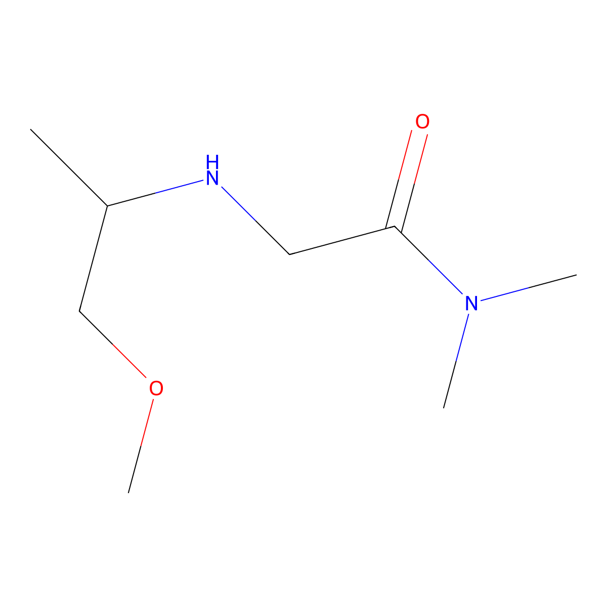 2-[(1-Methoxypropan-2-YL)amino]-N,N-dimethylacetamide molecular structure, CAS 1020948-60-0