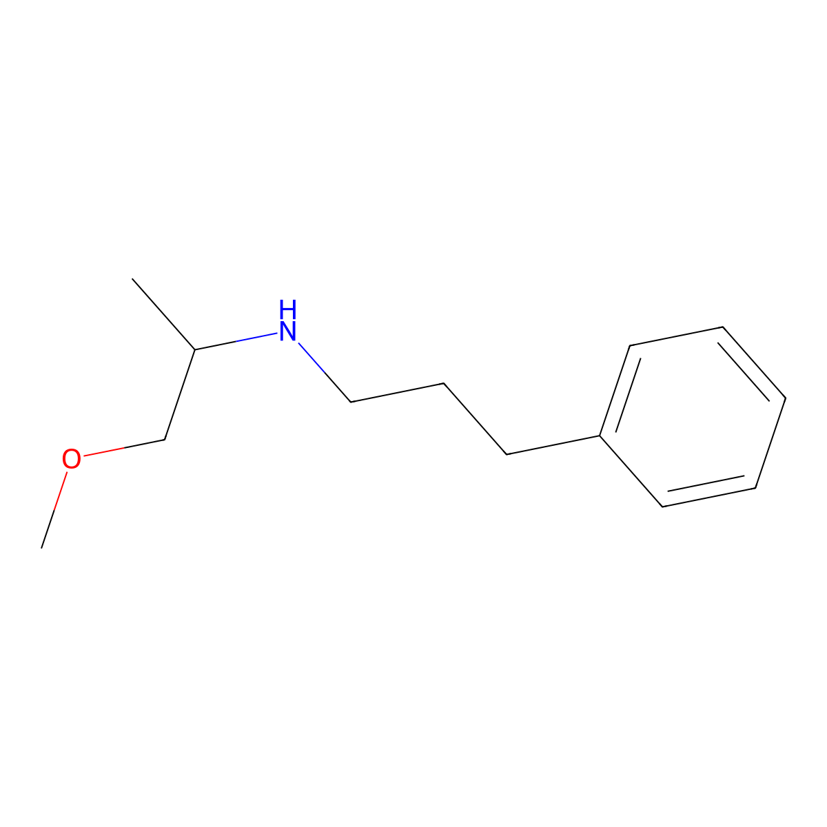 (1-Methoxypropan-2-YL)(3-phenylpropyl)amine molecular structure, CAS 1020948-92-8
