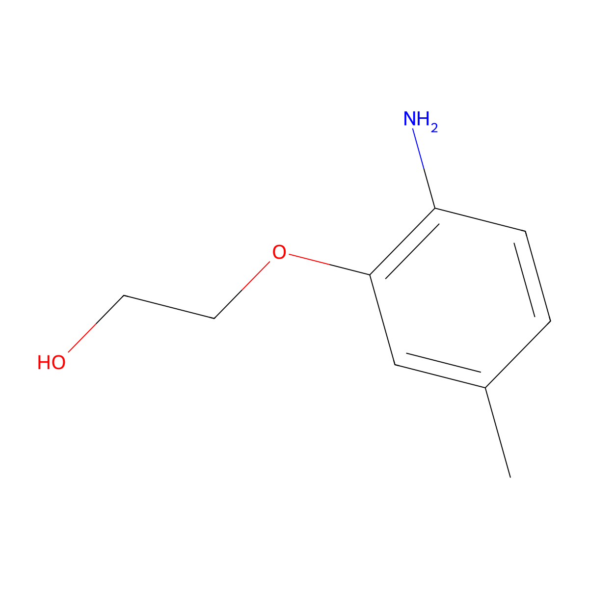 2-(2-Amino-5-methylphenoxy)ethan-1-OL molecular structure, CAS 1020951-68-1