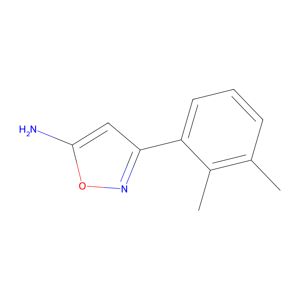3-(2,3-Dimethylphenyl)isoxazol-5-amine molecular structure, CAS 1020955-60-5