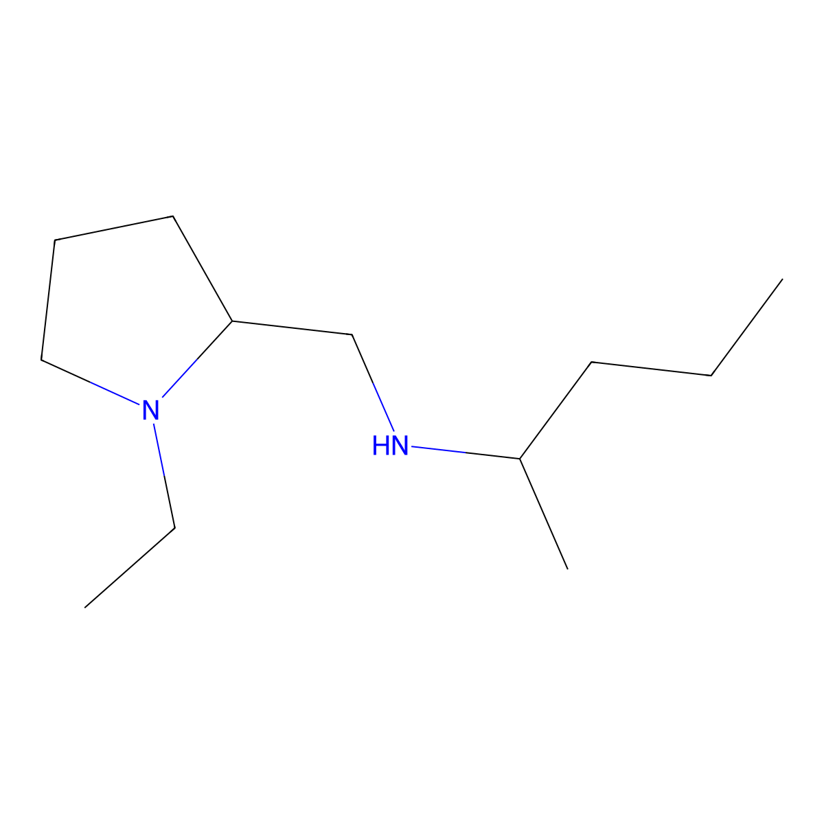[(1-Ethylpyrrolidin-2-YL)methyl](pentan-2-YL)amine molecular structure, CAS 1020959-92-5