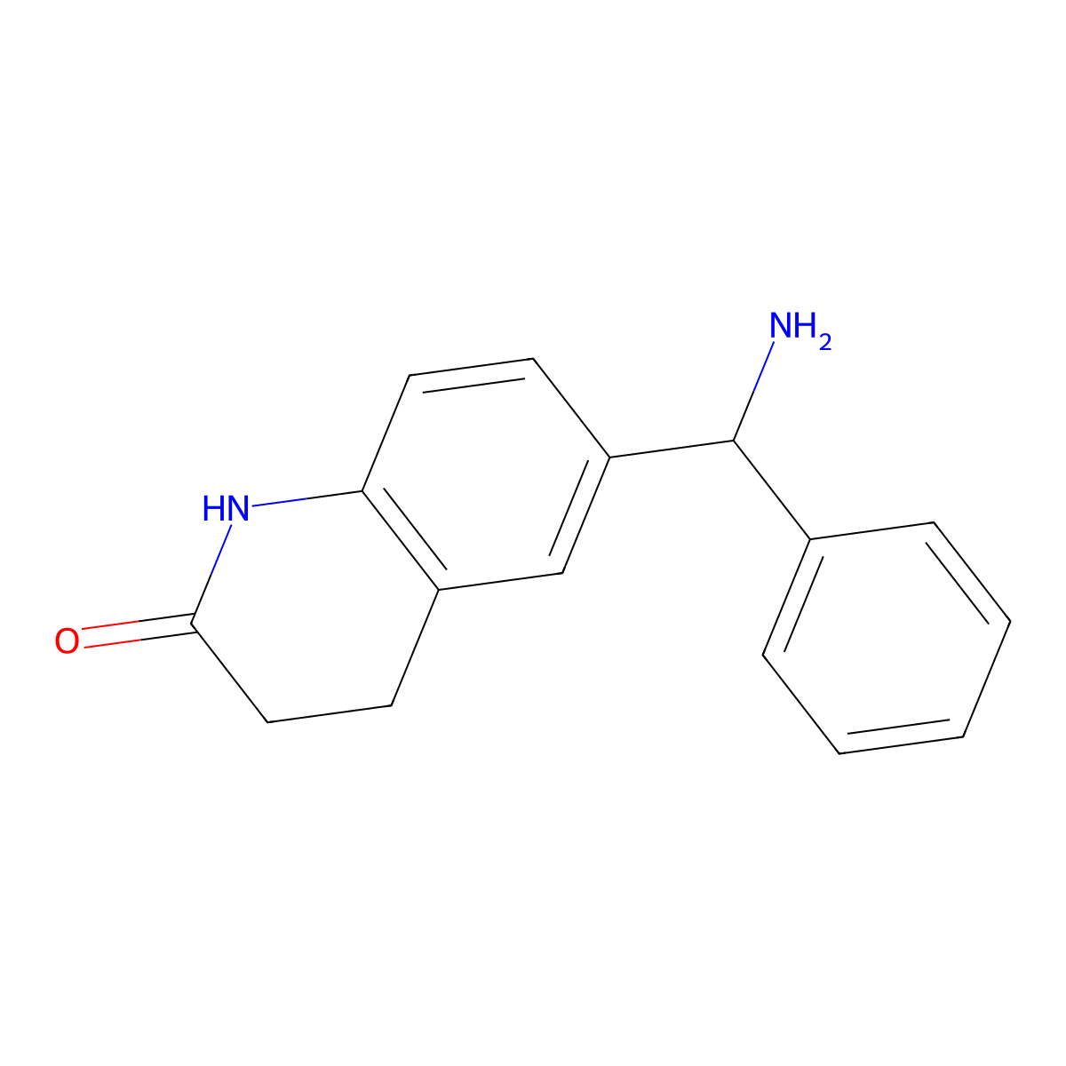 6-[Amino(phenyl)methyl]-1,2,3,4-tetrahydroquinolin-2-one molecular structure, CAS 1020960-52-4