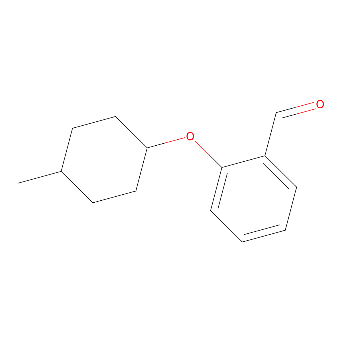 2-((4-Methylcyclohexyl)oxy)benzaldehyde molecular structure, CAS 1020960-74-0