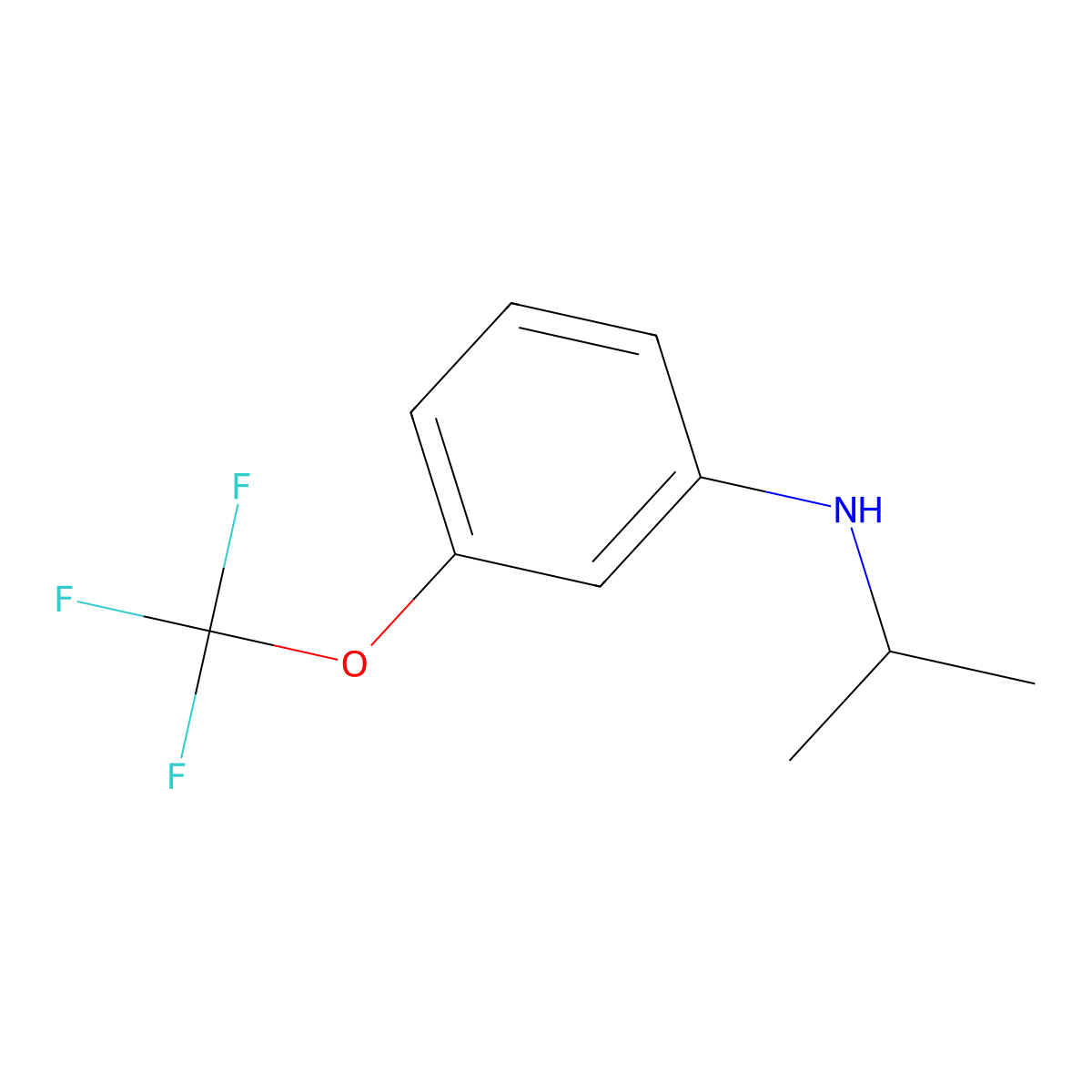 N-(Propan-2-yl)-3-(trifluoromethoxy)aniline molecular structure, CAS 1020966-65-7