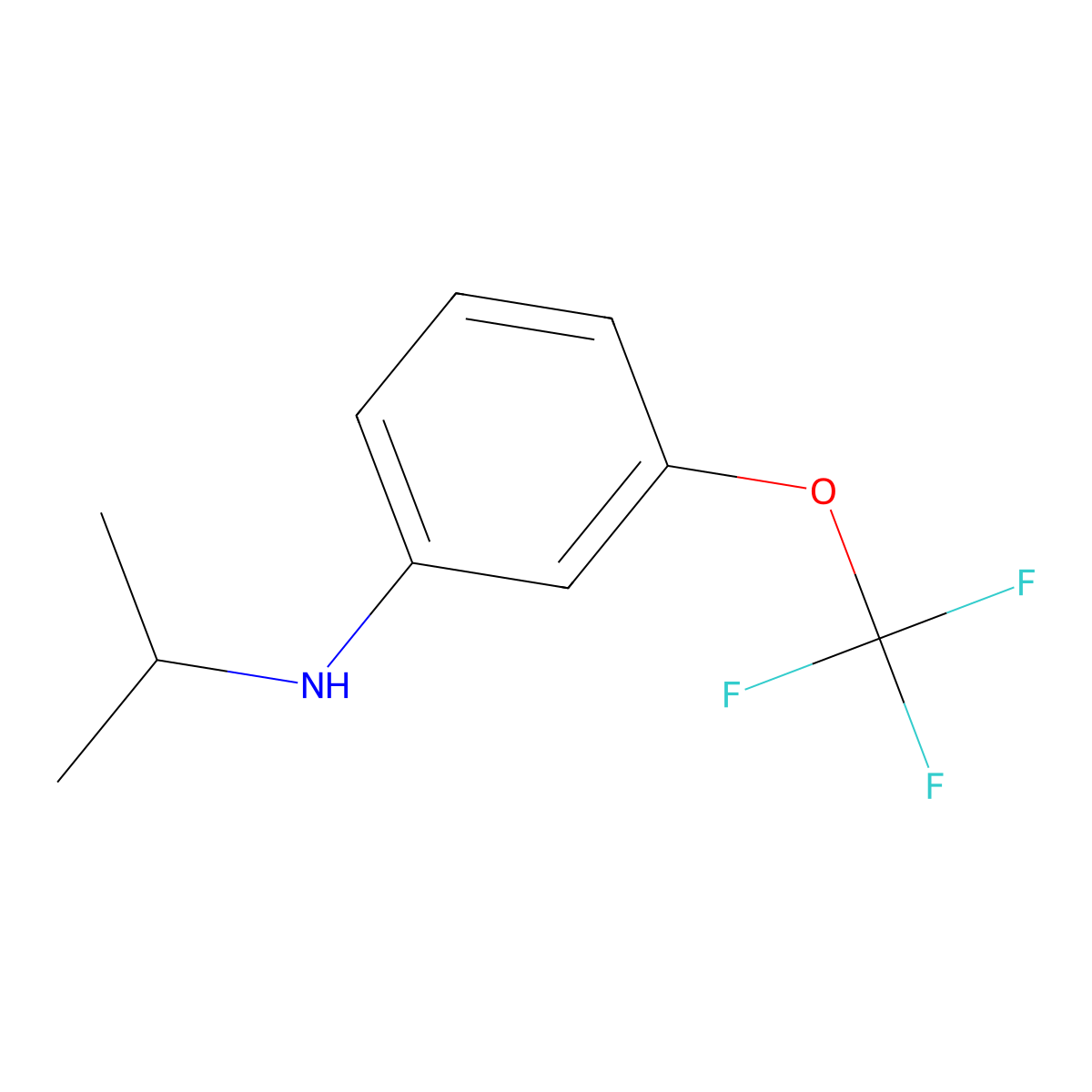 N-(Propan-2-yl)-3-(trifluoromethoxy)aniline molecular structure, CAS 1020966-65-7