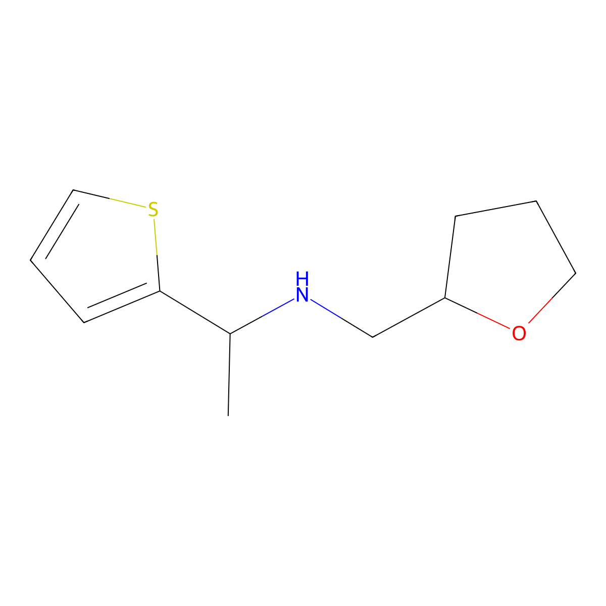 [(Oxolan-2-yl)methyl][1-(thiophen-2-yl)ethyl]amine molecular structure, CAS 1020969-21-4
