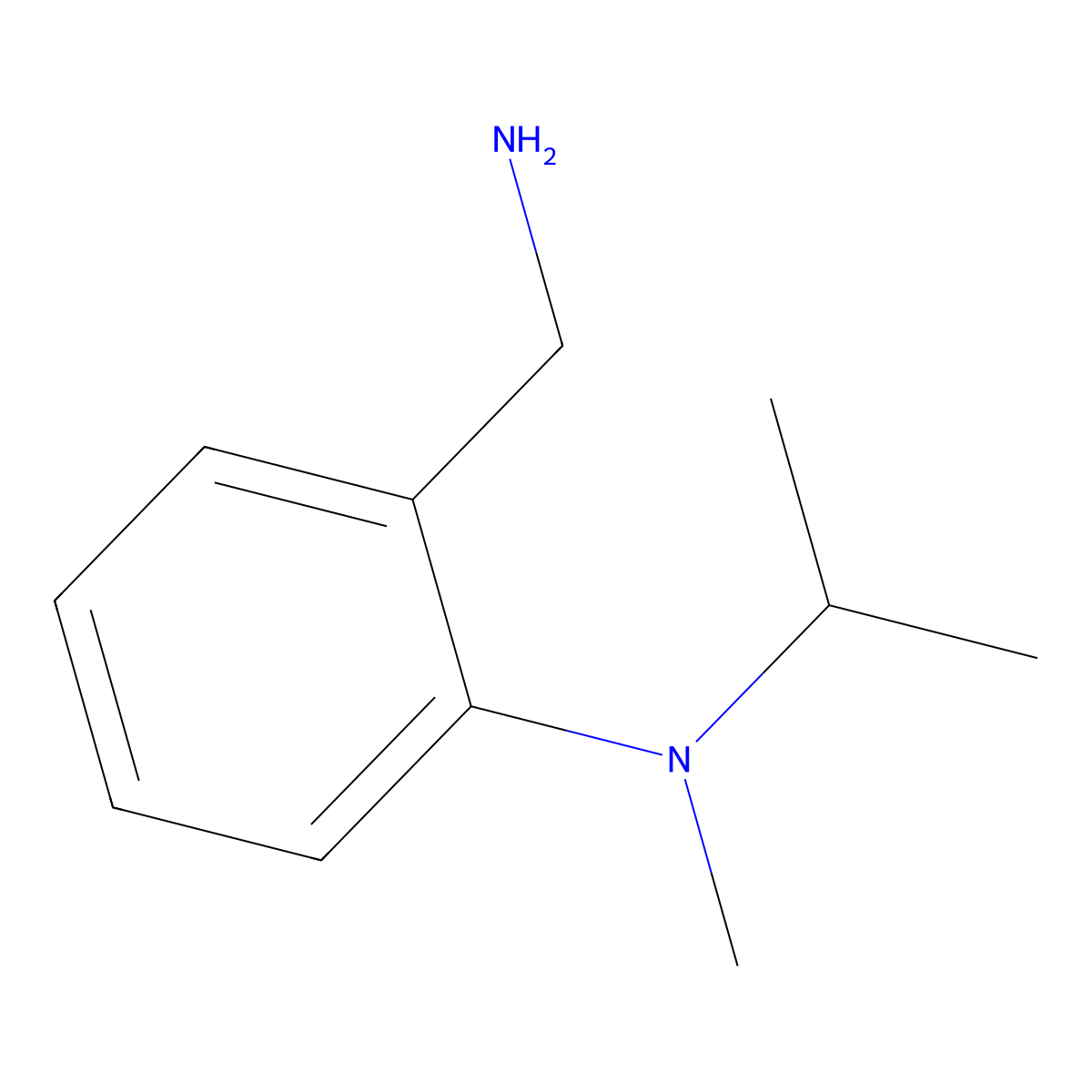 2-(aminomethyl)-N-methyl-N-(propan-2-yl)aniline molecular structure, CAS 1020969-82-7
