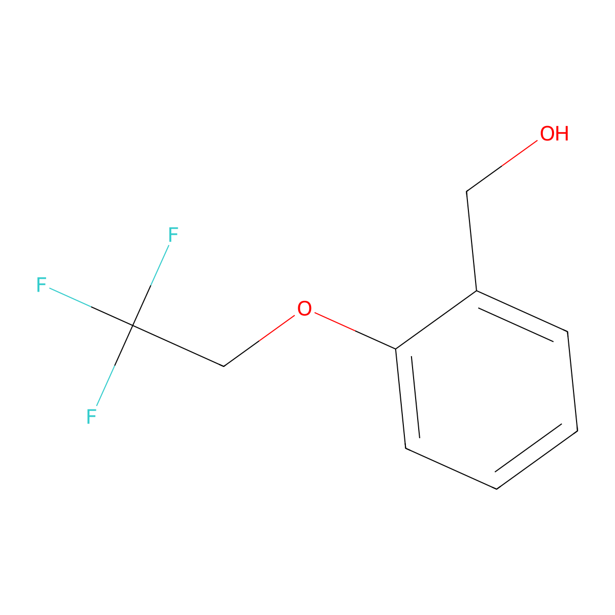2-(2,2,2-Trifluoroethoxy)benzyl alcohol molecular structure, CAS 1020970-66-4