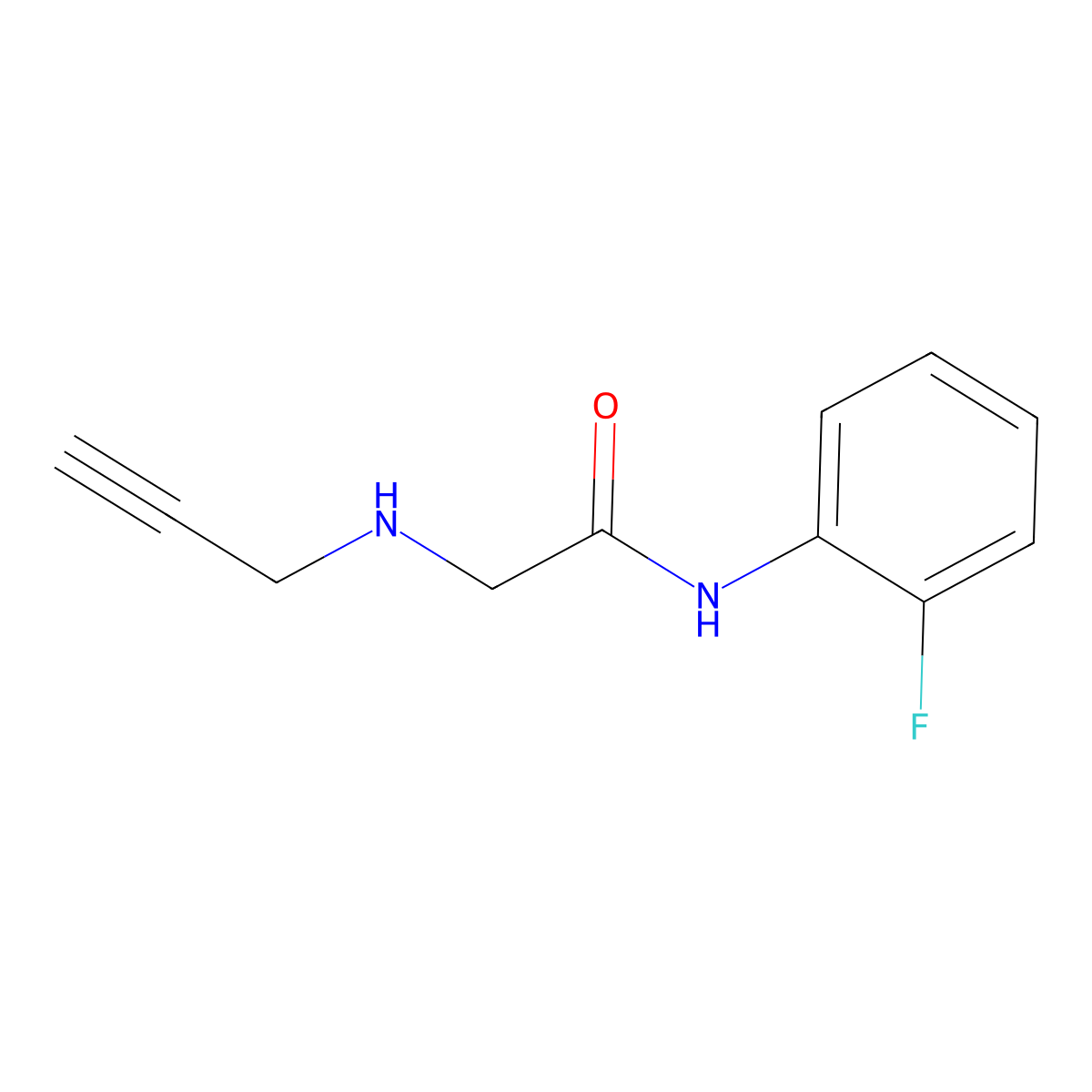 N-(2-Fluorophenyl)-2-[(prop-2-yn-1-yl)amino]acetamide molecular structure, CAS 1020972-96-6