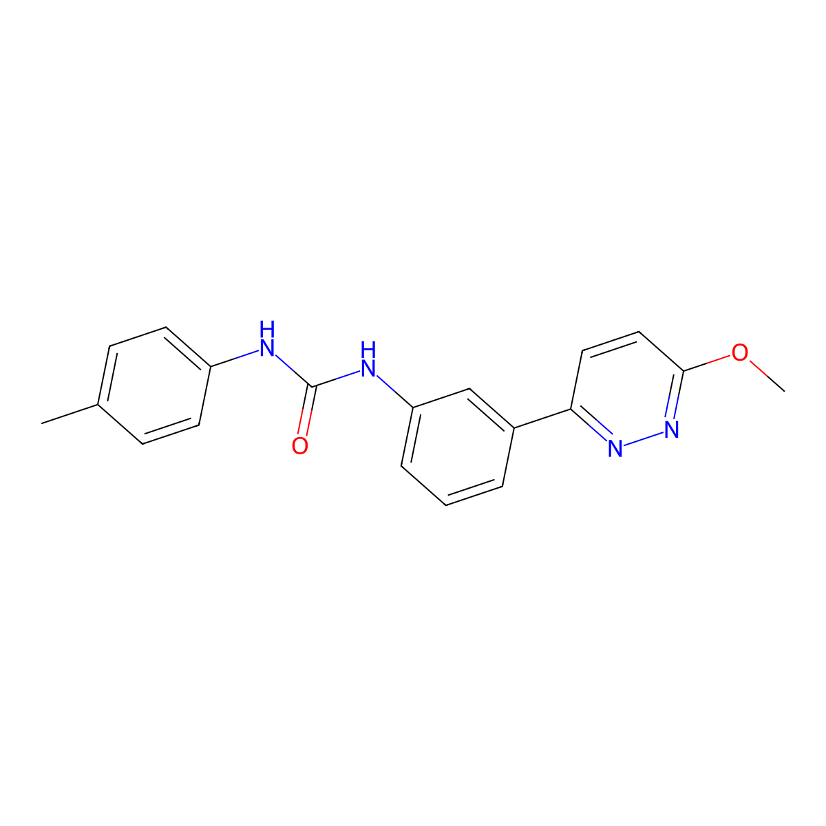 1-(3-(6-Methoxypyridazin-3-yl)phenyl)-3-(p-tolyl)urea molecular structure, CAS 1020975-47-6