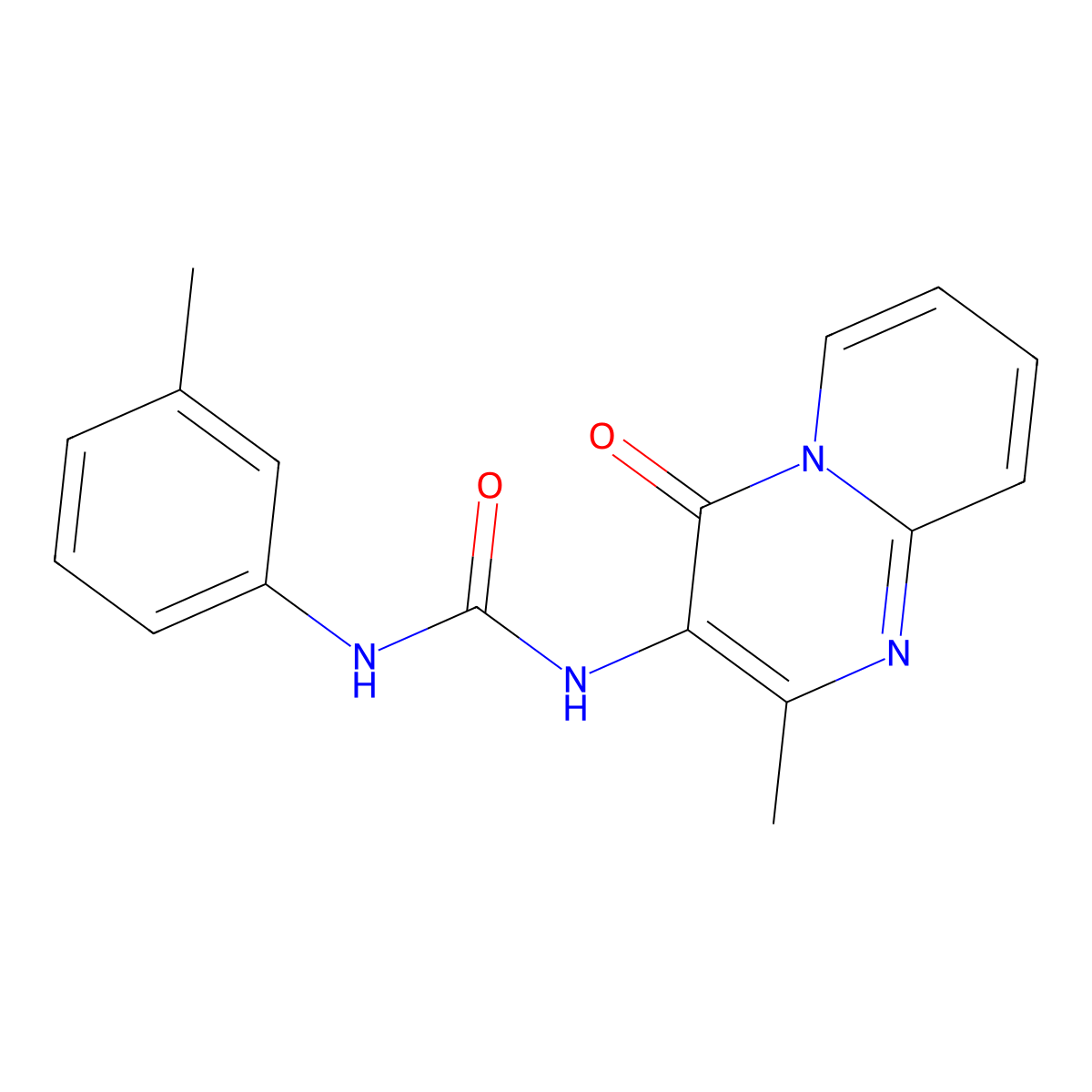 1-(2-methyl-4-oxo-4H-pyrido[1,2-a]pyrimidin-3-yl)-3-(m-tolyl)urea molecular structure, CAS 1020976-93-5