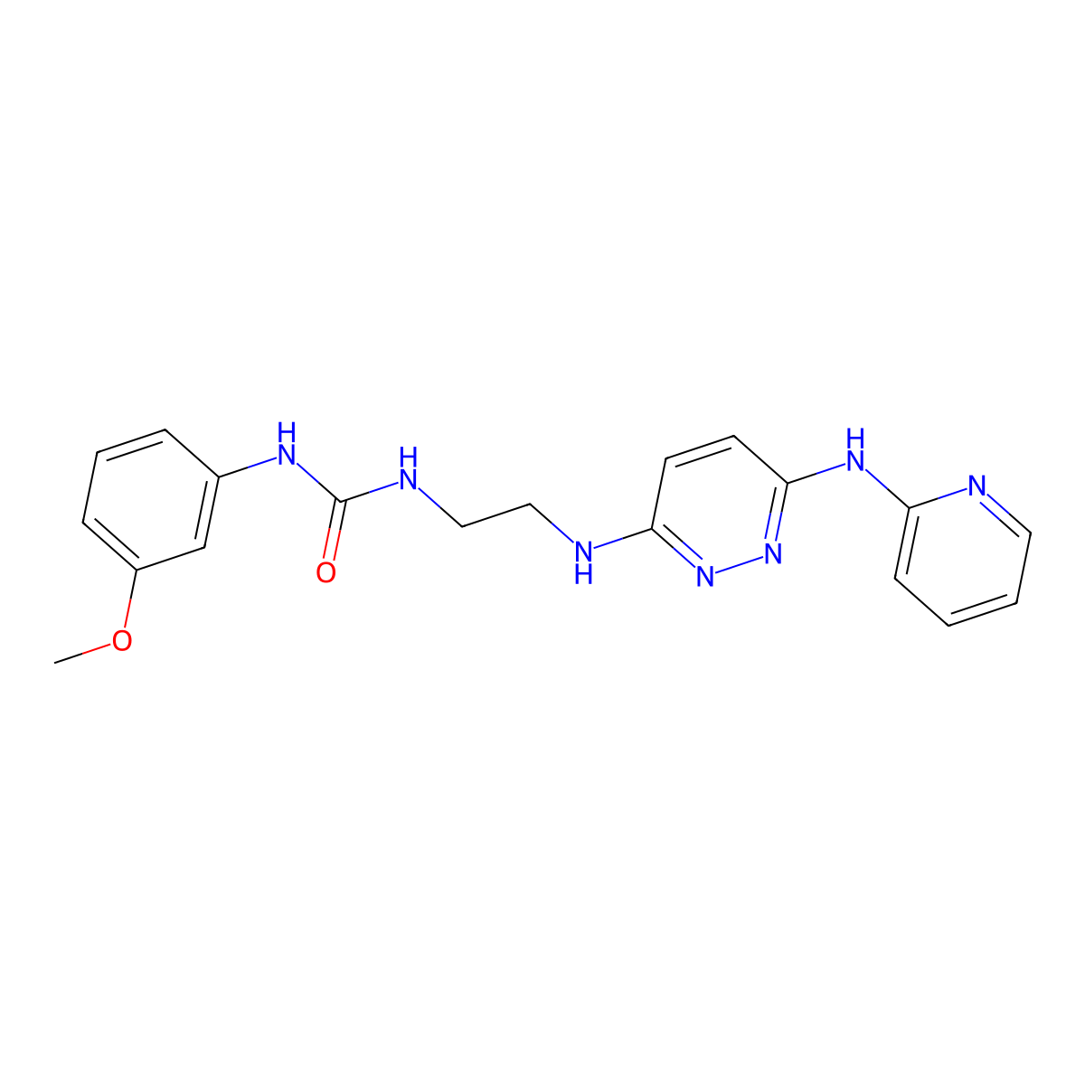 1-(3-Methoxyphenyl)-3-(2-((6-(pyridin-2-ylamino)pyridazin-3-yl)amino)ethyl)urea molecular structure, CAS 1020977-28-9