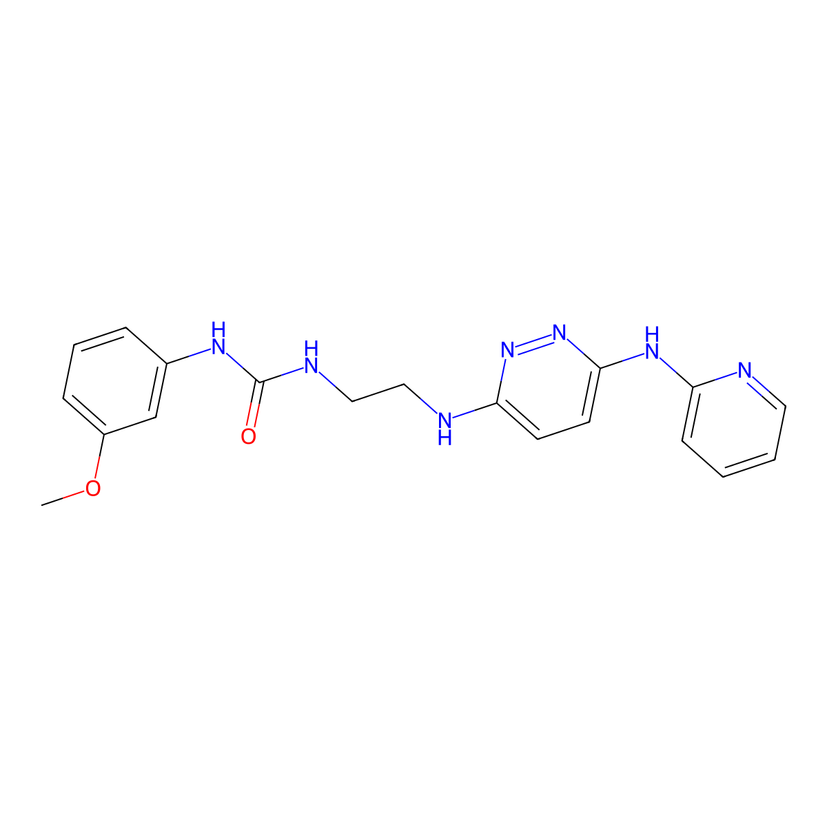 1-(3-Methoxyphenyl)-3-(2-((6-(pyridin-2-ylamino)pyridazin-3-yl)amino)ethyl)urea molecular structure, CAS 1020977-28-9