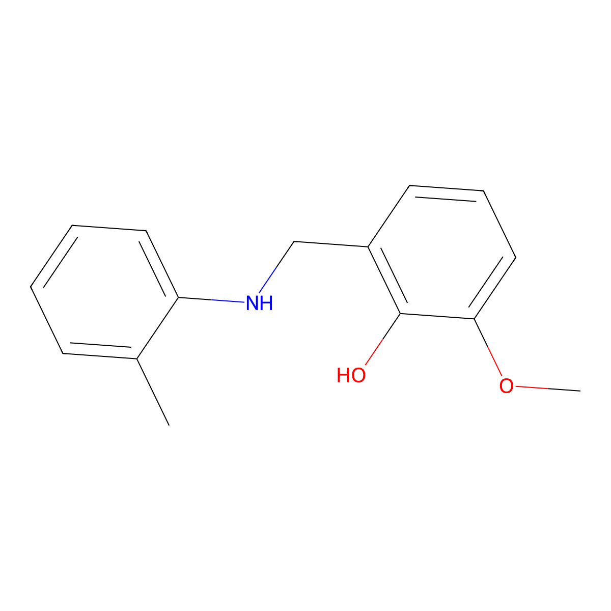 2-Methoxy-6-{[(2-methylphenyl)amino]methyl}phenol molecular structure, CAS 1020989-53-0