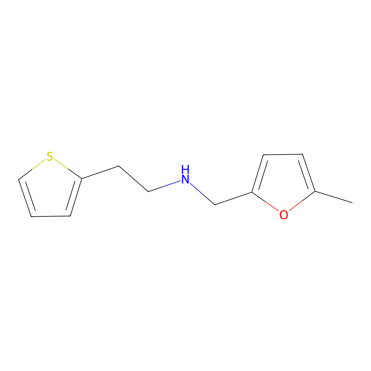 [(5-Methylfuran-2-YL)methyl][2-(thiophen-2-YL)ethyl]amine molecular structure, CAS 1020996-54-6