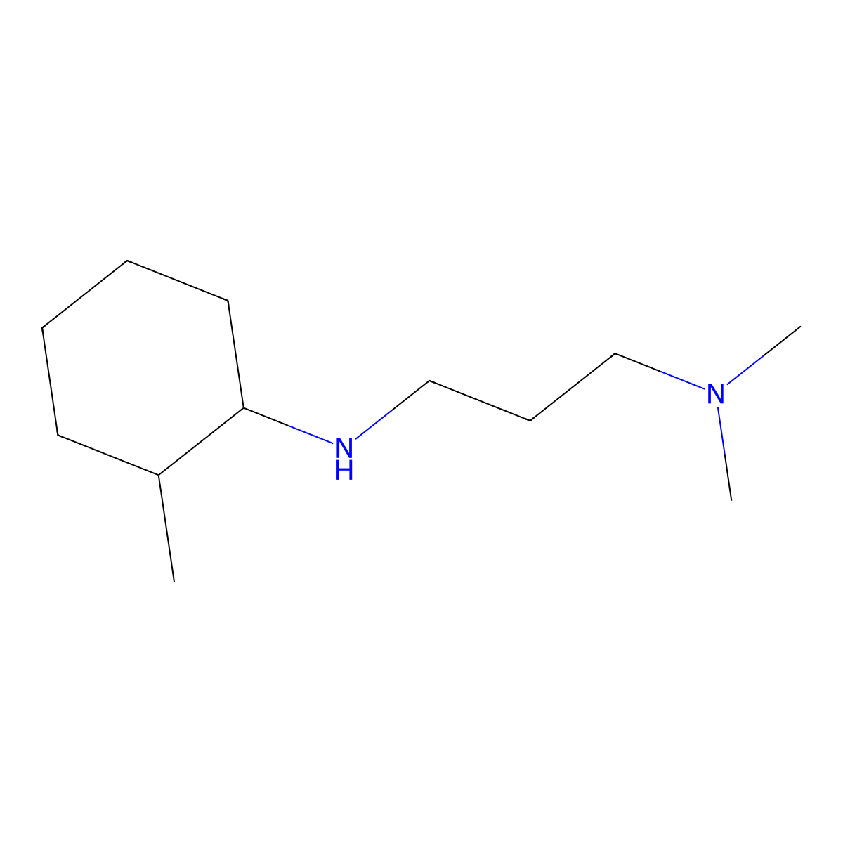 N-[3-(Dimethylamino)propyl]-2-methylcyclohexan-1-amine molecular structure, CAS 1020997-28-7