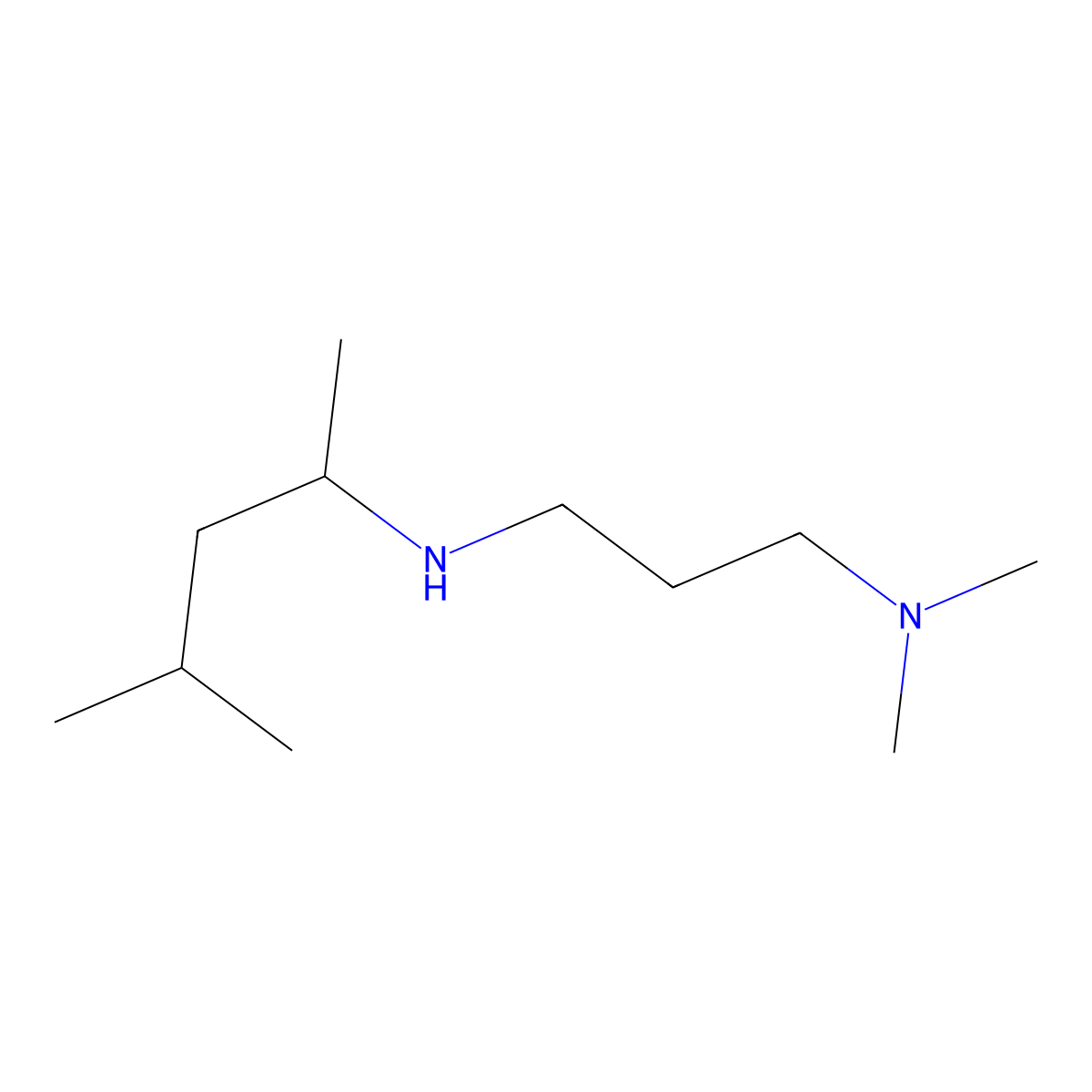 [3-(Dimethylamino)propyl](4-methylpentan-2-YL)amine molecular structure, CAS 1020997-84-5